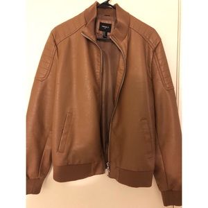 Forever 21 Light Brown Faux Leather Jacket
